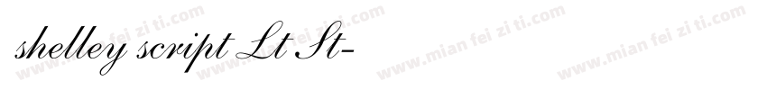 shelley script Lt St字体转换